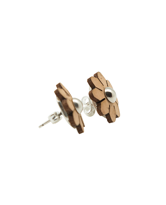 cork post earrings