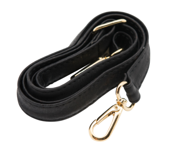 Adjustable Handbag Cork Strap -Black