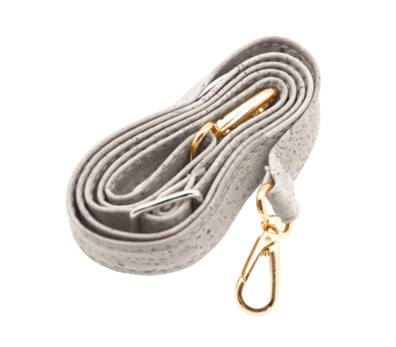 Adjustable Handbag Cork Strap - White