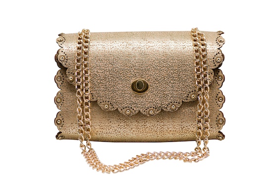 Bent and Bree Cork Gold purse