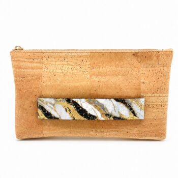Oriana Clutch w/ Interchangeable Handle - Natural Glam